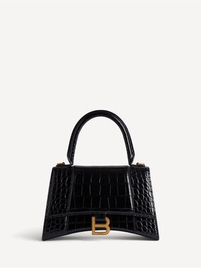 Balenciaga Hourglass small Top Handle Bag with Gold Hardware. Comes with insert